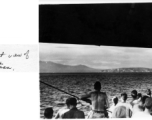 First view of Corregidor and Bataan of GIs on their way home after the war.