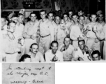 330th Troop Carrier party at the Enlisted Men's Club at Warazup, Burma, during WWII.