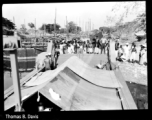 American LCR (Landing Craft-River) at a dock on a river in India during WWII.  Photo from Thomas B. Davis.