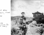 Chinese boys of decaying town wall around Chanyi, China, 1944.  Photo from Ralph Clothier.