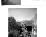 Temple and courtyard in China during WWII, near Kunming.
