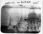 Shrines in Burma, 1945.