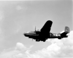 B-25 Mitchell bomber, tail number #426, takes off from an airstrip, possibly Yangkai (Yangjie) air strip in Yunnan province, China.