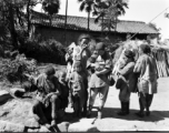 Woman in a village near Yangkai, China, during WWII.  From the collection of Eugene T. Wozniak.