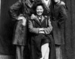 Chinese ladies, who worked at the "Kwelin Hotel," pose for the camera in China during WWII.