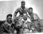 "Here Is A Group Of 396th Guys At Kwelin Taking A Break. Souder, Reese, O'Connor, and Jeffries."