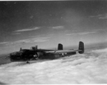 B-25, tail number 448, on a mission, 1944.