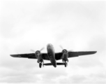 B-25 Mitchell bombers take off from an airstrip, possibly Yangkai (Yangjie) air strip in Yunnan province, China.