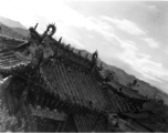 Temple architecture in Yunnan province, China. During WWII.