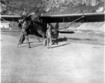 American mechanics work on C-64 at a base in Guangxi, during WWII.