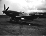 The P-51 fighter, "Mike." C/C Ballew, pilot Hobart. In China during WWII.