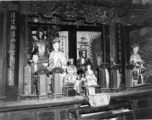 Inside a Buddhist temple in China, during WWII.