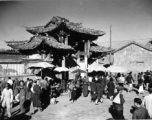 Busy street in Guilin, Guangxi province, China, in 1944.