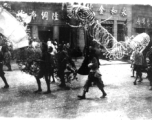 A local parade in China in the CBI during WWII.