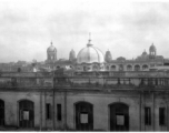 From the court of the Grand Hotel. looking over the opposite roof across Calcutta, June, 1943.