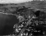 Aerial view of Liuzhou, Guangxi, China, during WWII.