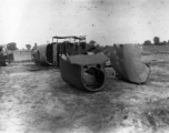 Segments of a B-25 Mitchell fuselage in the CBI during WWII.