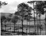 GI explorations of the hostel area at Yangkai air base during WWII: A view across the valley.