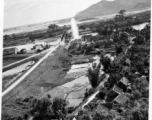 Bombing of Đò Lèn Bridge in Hà Trung Town in French Indochina (Vietnam), during WWII. In northern Vietnam, and along a critical rail route used by the Japanese.