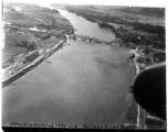 Bombing of Đò Lèn Bridge in Hà Trung Town in French Indochina (Vietnam), during WWII. In northern Vietnam, and along a critical rail route used by the Japanese.