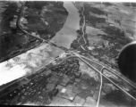 Bombing of Đò Lèn Bridge in Hà Trung Town in French Indochina (Vietnam), during WWII. In northern Vietnam, and along a critical rail route used by the Japanese.