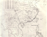 Sea sweep air mission map for December 1944, showing locations near or in China where attacks were made on Japanese targets by U. S. aircraft.  From the U.S. Government sources.