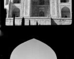 Taj Mahal.  Scenes in India witnessed by American GIs during WWII. For many Americans of that era, with their limited experience traveling, the everyday sights and sounds overseas were new, intriguing, and photo worthy.