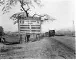 Stilwell Road sign.  797th Engineer Forestry Company  During WWII.