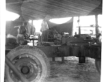 Men of the 2005th Ordnance Maintenance Company,  28th Air Depot Group, working on an anti-aircraft gun in Burma. During WWII.