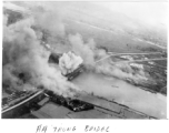 Bombing of Đò Lèn Bridge in Hà Trung Town in French Indochina (Vietnam), during WWII.   22nd Bombardment Squadron, 2nd Group.