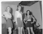 Ladies of a USO show in Gushkara, India, during WWII.