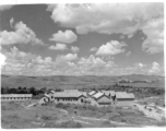 Newly built barracks and offices at Chanyi (Zhanyi), during WWII.