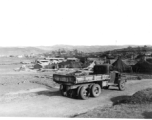 Transport truck at Chanyi (Zhanyi), during WWII.