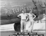 Flyers stand before F-7A/B-24 "The FLYING ANVIL."  24th Combat Mapping Squadron, 8th Photo Reconnaissance Group, 10th Air Force.