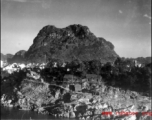 During the last hours of the day, looking towards Horse-saddle Mountain (马鞍山) in Liuzhou city, Guangxi province, during WWII.