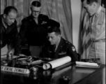 General Chennault at a staff meeting in China on November 2, 1944.  From the collection of Hal Geer.