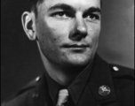 Portrait of Martin Eifling, US Army officer, during WWII.  From the collection of Hal Geer.