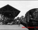 Chinese refugees at the train station in Liuzhou during WWII, in the fall of 1944, as the Japanese advanced during the Ichigo campaign.