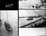 961st Petroleum Products Laboratory members on the boat towards home, on SS Marine Adder, at the end of the war, leaving Shanghai, China, to arrive in San Francisco in 1946.