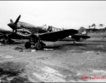 The P-40 "Ruth-a" in the CBI.  From the collection of Wozniak, combat photographer for the 491st Bomb Squadron, in the CBI.