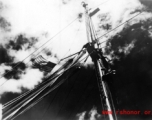 Mast on the ship back from China after WWII.