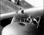 An American serviceman in a P-51 fighter, serial #44-11097, in the CBI during WWII.