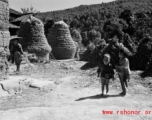 Local people in China: Kids in a village in China during WWII.