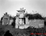 Elaborate tombstones in Yunnan province, China, during WWII.