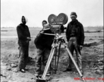 Hal Geer working with a movie camera in the CBI.