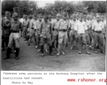 Japanese army patients at the Wuchang Hospital after the hostilities had ceased. Photo by Way. In the CBI.