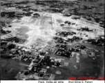 Aerial view of Feni, India, air strip during WWII.    Submitted by Elmer E. Fisher.