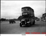 Bus in Calcutta, India, during WWII.