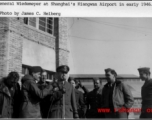 General Wiedemeyer At Kiangwan Airport, Shanghai, in early 1946.  Photo from James C. Helberg.