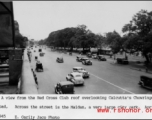 View over Chowringee Road, Calcutta, during WWII. April 1945.  Photo from E. Garily Jaco.